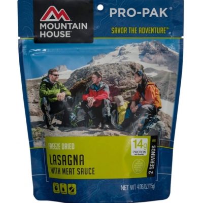 Backpacking Food - Mountain House Lasagna with Meat Sauce for 2